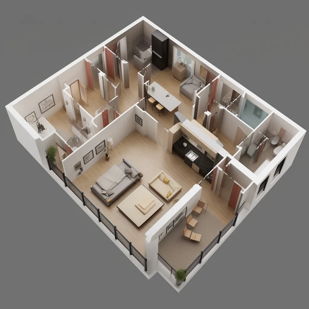 3D Grundriss Beispiel 1