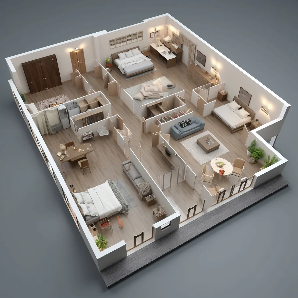 3D Grundriss Beispiel 6